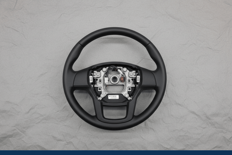 PC3Z-3600-AA 2023-2025 Ford F-250 F-350 F-450 F-550 Super Duty Lariat Steering Wheel Black Leather Heated OEM