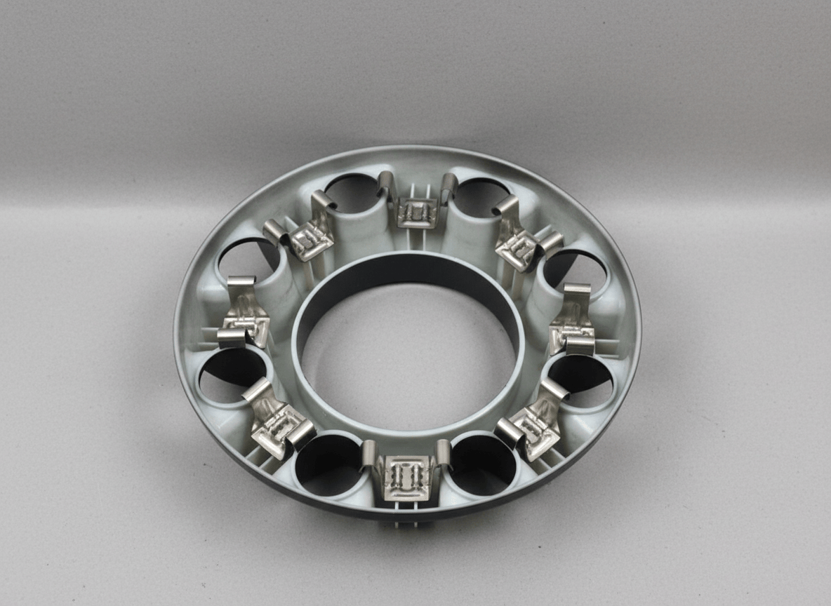 KC3Z-1130-AA 2023-2025 Ford F-250 F-350 Super Duty Gloss Black Front Center Wheel Cover Hub Cap (1) Genuine OEM