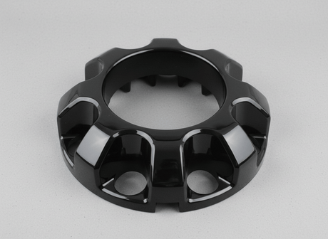 KC3Z-1130-AA 2023-2025 Ford F-250 F-350 Super Duty Gloss Black Front Center Wheel Cover Hub Cap (1) Genuine OEM