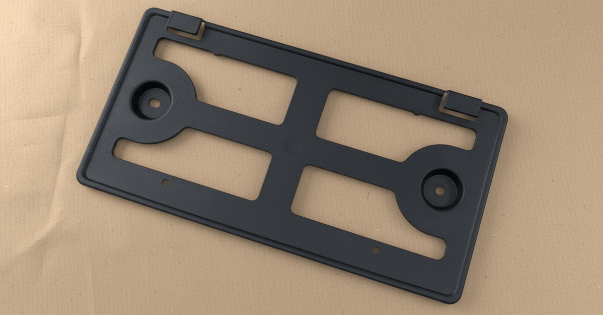 PR3Z-17A385-EA 2024 Ford Mustang Front License Plate Bracket Mounting Kit Black OEM