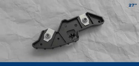 LJ8Z-17C946-A 21-25 Ford Mustang Mach-E GT Front Passenger Bumper Bracket Black OEM