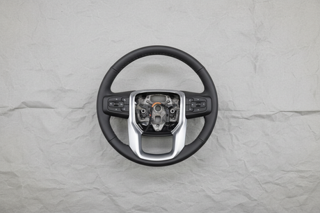 2021-2024 Yukon OEM Steering Wheel Black Leather Heated Without Adaptive Cruise 3.0L 5.3L 6.2L