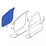 v1|326772606229|0 Genuine Ford 2017-2022 F-250/350 Super Duty Weather-Strip On Body HC3Z-1820709-A