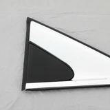 2019-2025 Cadillac XT4 Driver Side Back Door Applique Molding Trim Satin Aluminum - Top Detail