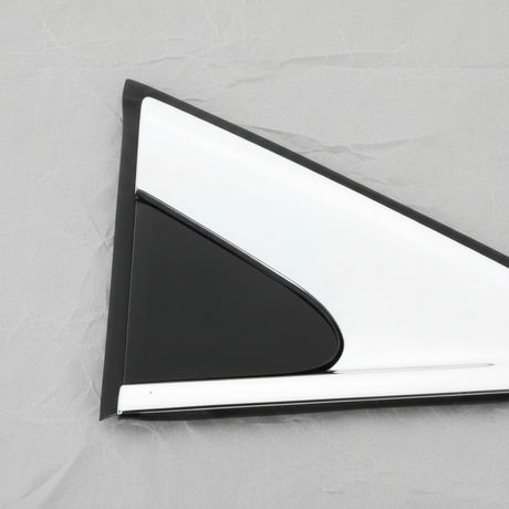 2019-2025 Cadillac XT4 Driver Side Back Door Applique Molding Trim Satin Aluminum - Top Detail
