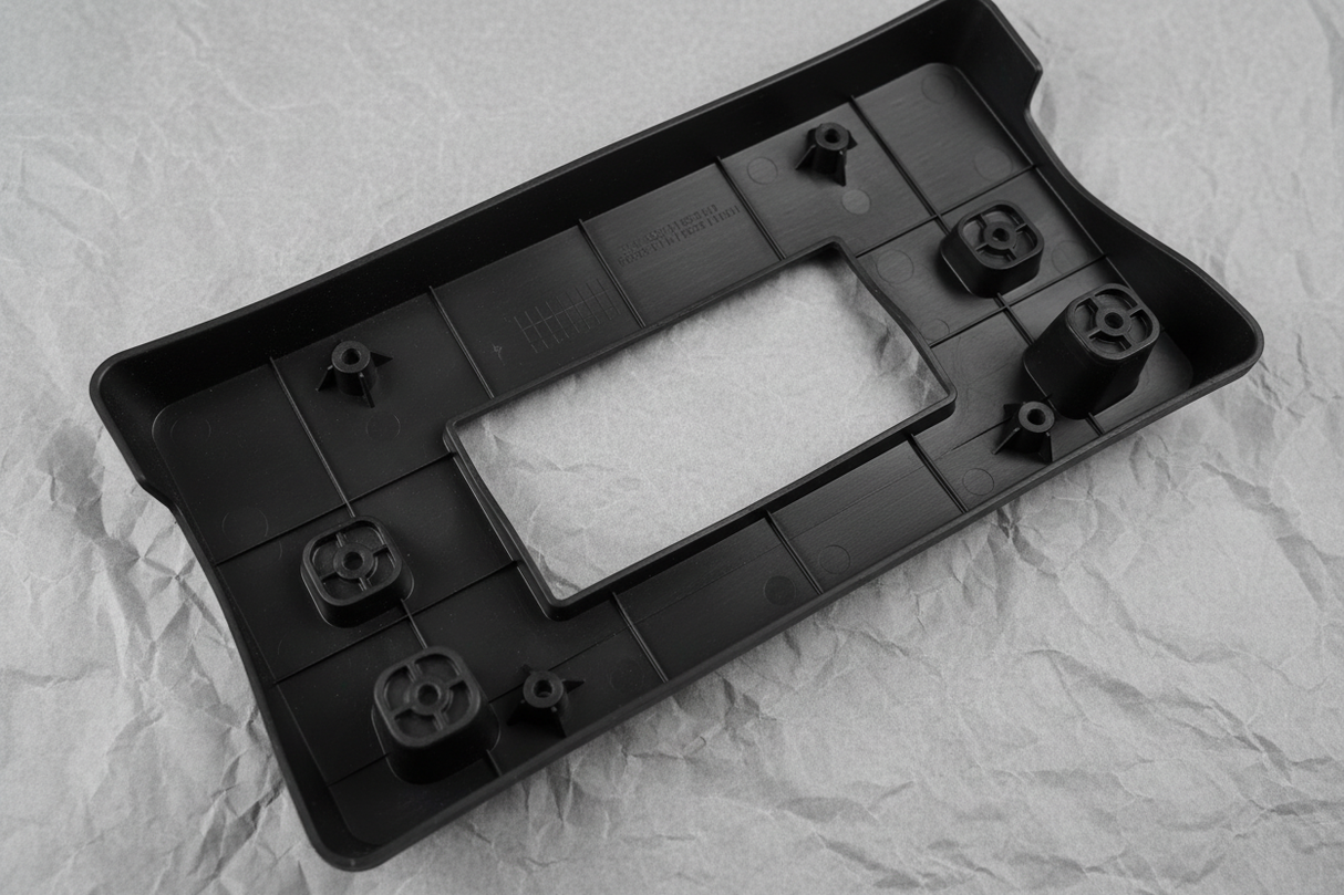 Chevrolet Trax license bracket center section macro detail alternate