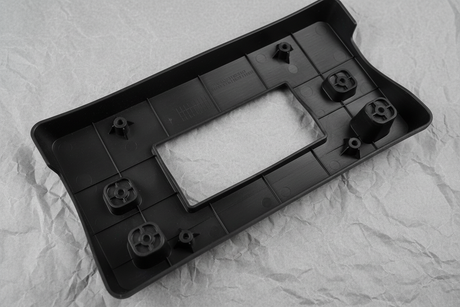 Chevrolet Trax license bracket center section macro detail alternate