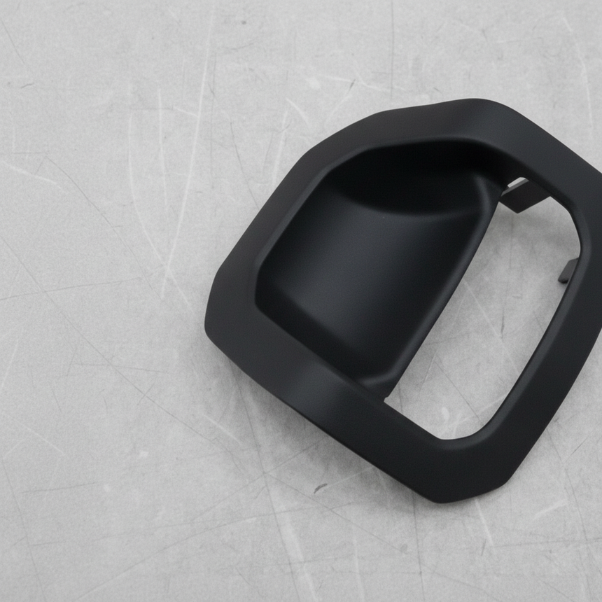 Jeep Wrangler OEM Driver Side Seat Back Release Bezel - Bottom Detail