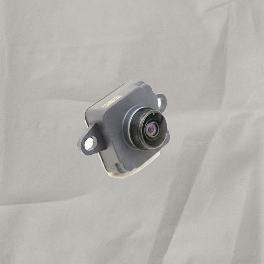 Jeep Renegade Backup Camera on gray wrinkle kraft paper background