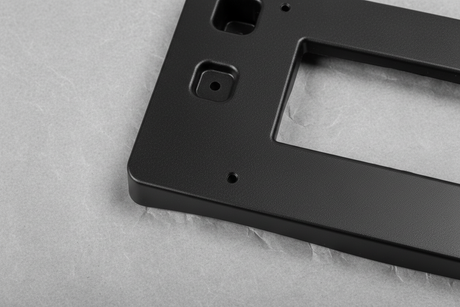 Chevrolet Trax license bracket bottom section macro detail