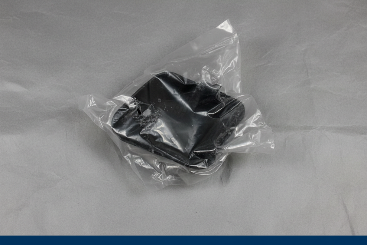 2014-2019 Toyota Corolla Trunk Passenger Side Cover Genuine OEM - Rotated 27 degrees on gray kraft paper background