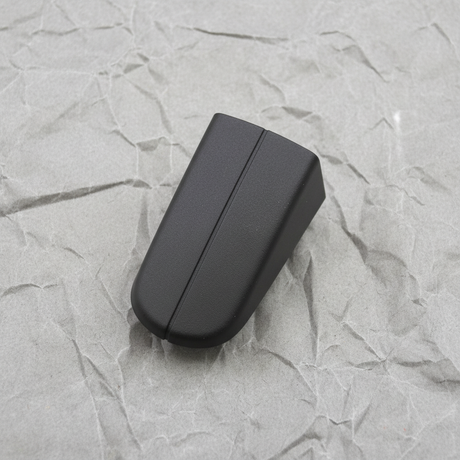 Full view on light grey wrinkled kraft paper background