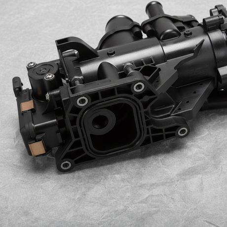 2019-2025 GM Coolant Flow Control Valve OEM - Bottom Detail Angle 2