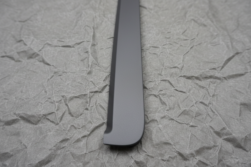 Driver Side Rear Door Pillar Cover Black - Middle Section Detail