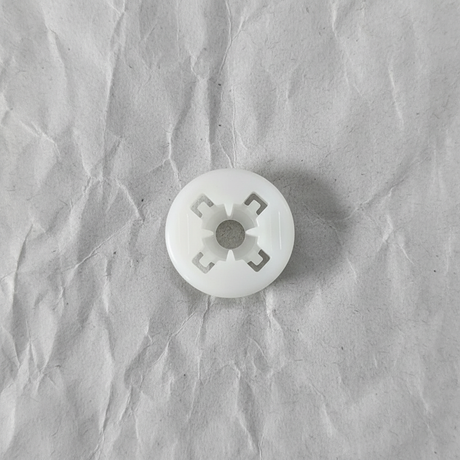 Full view on light grey wrinkled kraft paper background