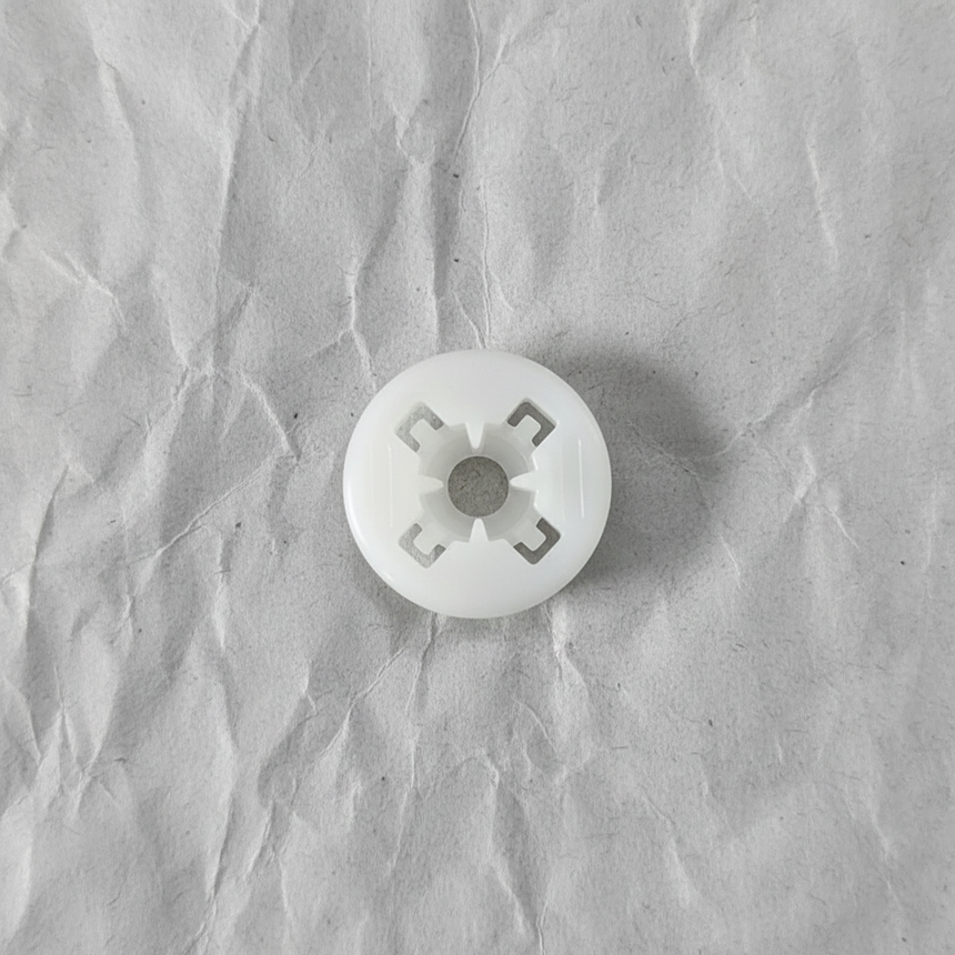 Full view on light grey wrinkled kraft paper background