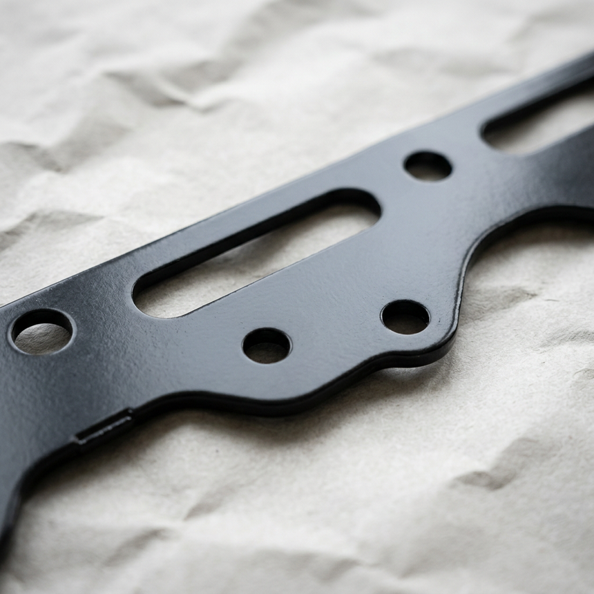 Bronco hard top latch mount bracket center detail