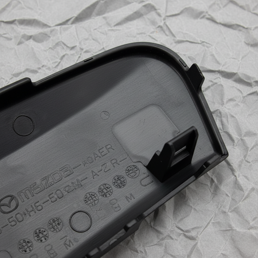 2009-2012 Mazda MX-5 Miata Bumper Towing Hook Cover Passenger Side OEM - Detail View 2