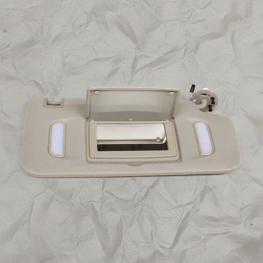 2017-2019 GMC Acadia OEM Passenger Side Sun Visor Beige Cloth