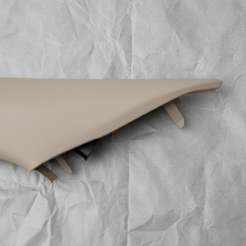 2020-2022 Ford Escape Driver Windshield Pillar Trim Beige OEM - Top Detail