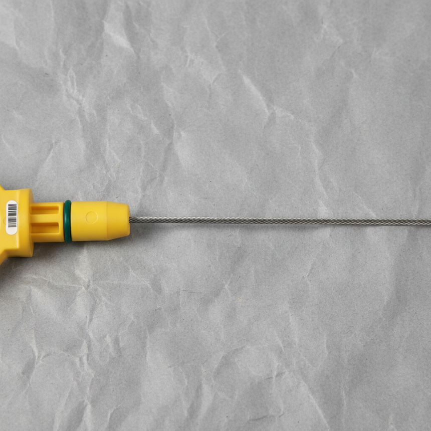 2016-2019 Nissan Titan XD Engine Oil Dipstick Level Gauge 5.0L Diesel OEM - Middle Detail Angle 2