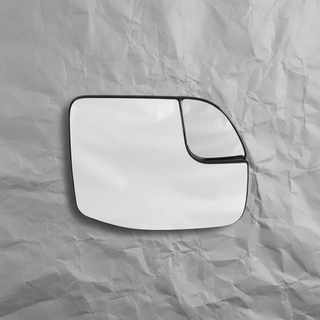 2021-2024 Ford Bronco Sport Maverick Passenger Side Mirror Glass OEM NZ6Z-17K707-B on grey kraft paper background