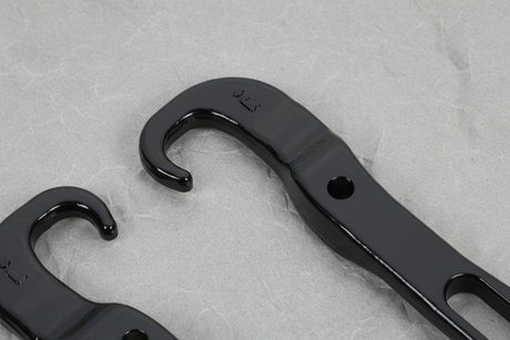 2019-2024 Nissan Titan Front Bumper Tow Hooks Kit Black 2-Piece OEM