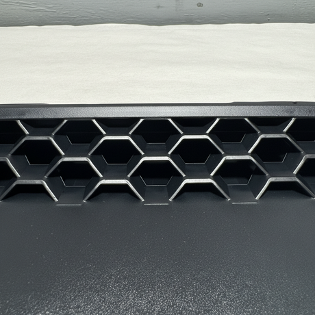 2020-2026 Jeep Gladiator Wrangler OEM Hood Scoop Vent Bezel Black - Middle Macro
