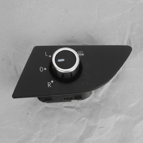 2012-18 Volkswagen Passat OEM Door Mirror Switch Black White Chrome - Full View