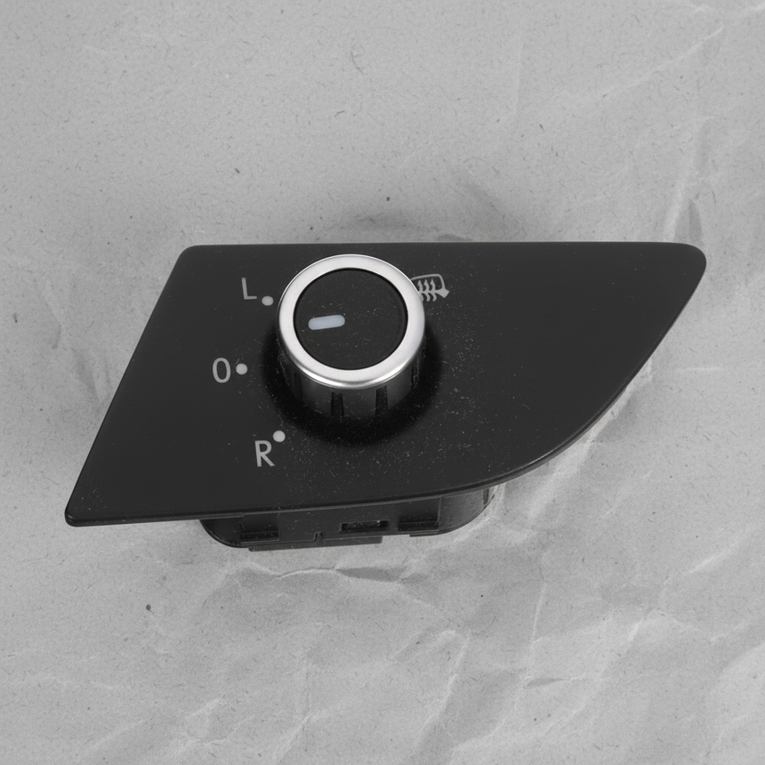 2012-18 Volkswagen Passat OEM Door Mirror Switch Black White Chrome - Full View
