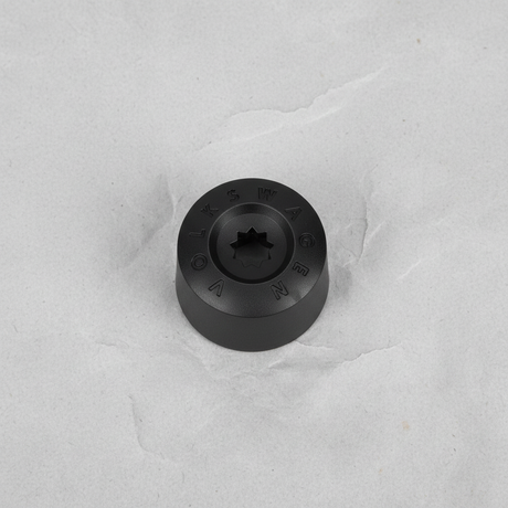 2009-26 Volkswagen Atlas Golf GTI Beetle OEM Wheel Bolt Cover Black Full View