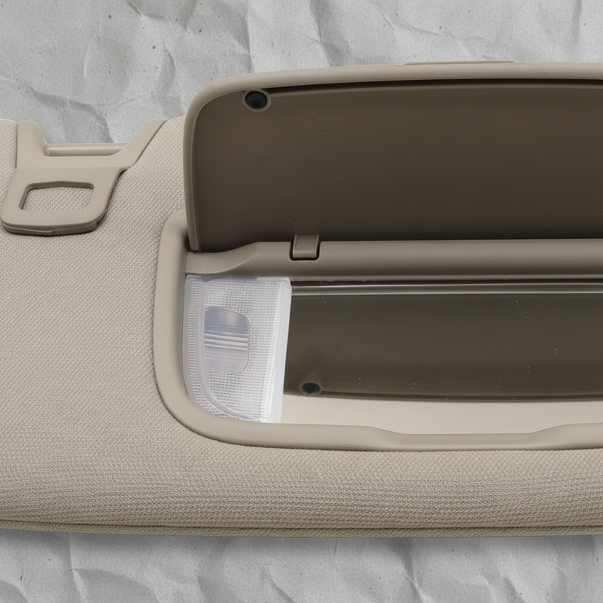 Ford Fusion Passenger Side Sun Visor Ceramic Top Detail