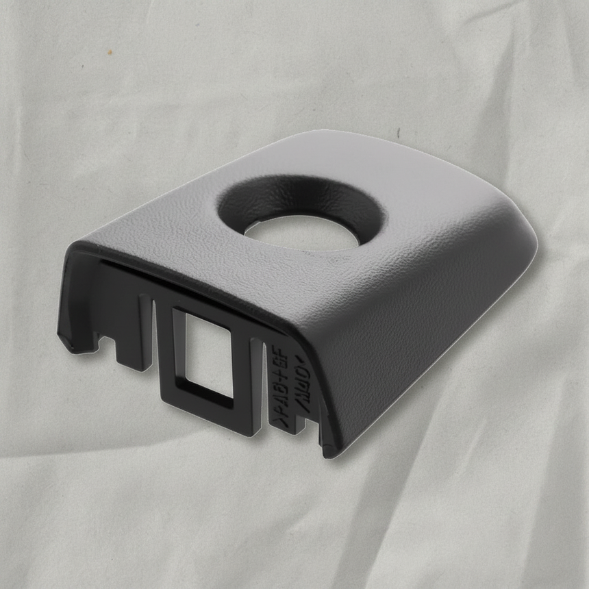 2021-2026 Nissan Frontier Passenger Side Front Exterior Door Handle End Cover OEM - Rotated Kraft Paper Background