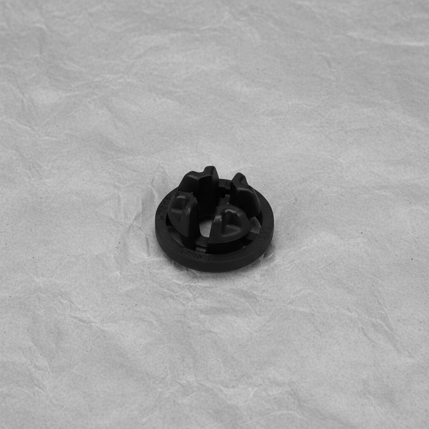 Full View - Hood Prop Rod Grommet on Grey Kraft Paper