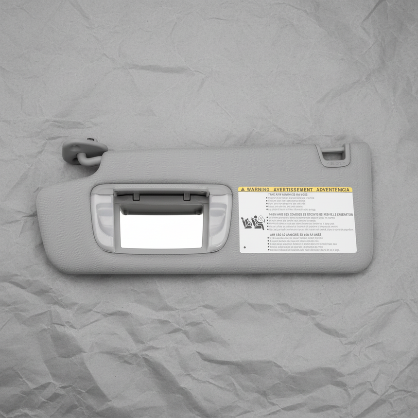 2014-2021 Toyota Tundra CrewMax Sunroof 4WD Gray Sun Visor Genuine OEM - Full View 2