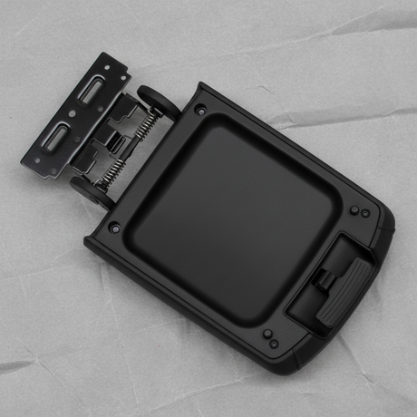 2020-2025 Kia Telluride Black Front Console Lower Armrest Door OEM - Macro Detail 2