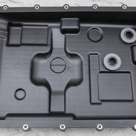 2020-2025 Ford Explorer Ranger Aviator Transmission Oil Pan Genuine OEM - Macro Crop