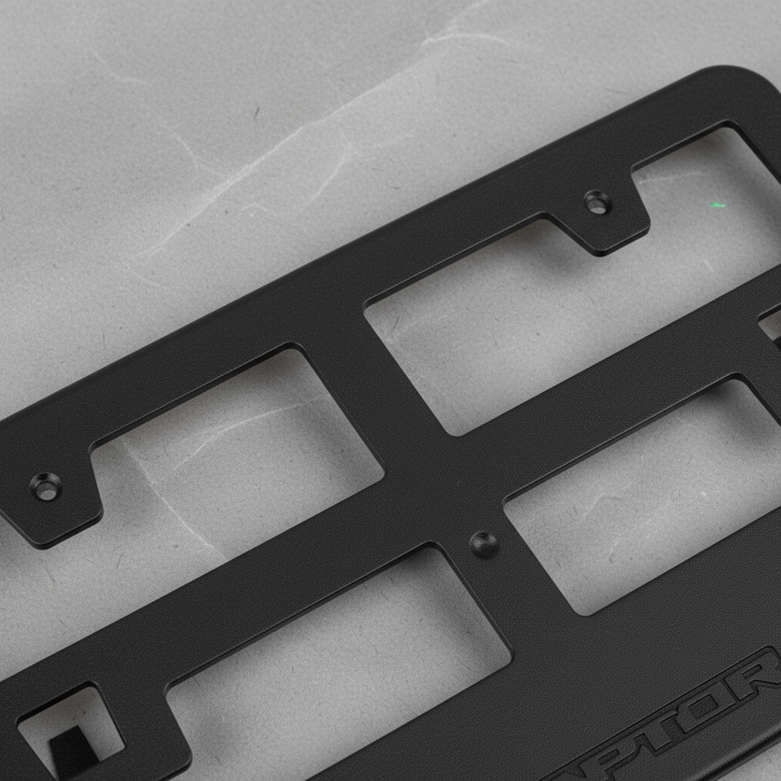2022-2025 Bronco Raptor OEM Front License Plate Bracket Black