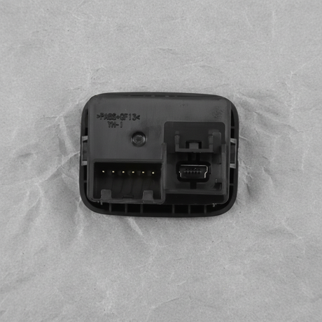 Close-up alternate angle of GM OEM Jet Black Multimedia Receptacle