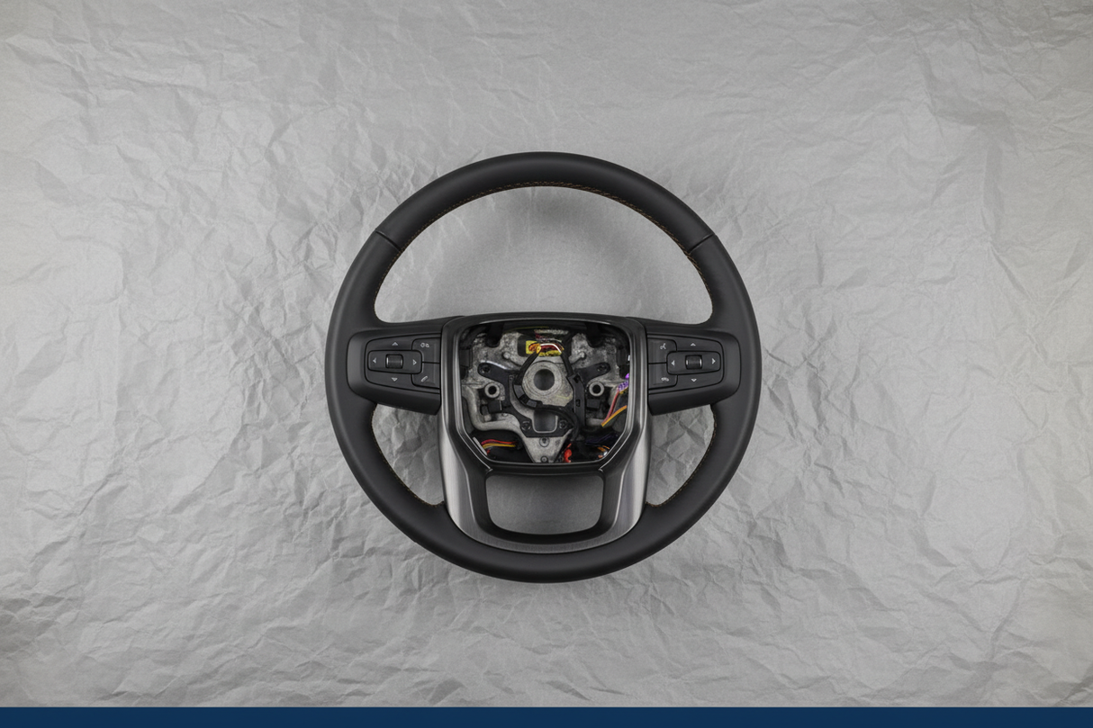 2019-2023 GMC Sierra 1500 2500 3500 HD AT4 Black Leather Wheel OEM