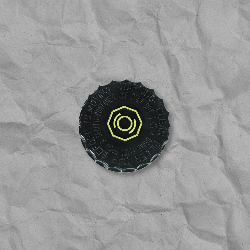 2007-2025 Nissan Frontier Xterra Sentra Maxima Pathfinder Brake Reservoir Cap OEM - Full View