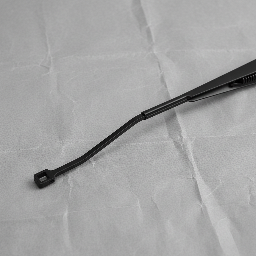 2018-2024 Equinox Terrain Driver Side Windshield Wiper Arm OEM - Bottom Detail Angle 2