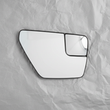 2021-2023 Ford F-150 Passenger Side Mirror Glass OEM ML3Z-17K707-C on grey kraft paper background