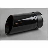 Nissan Frontier Black Exhaust Finisher with Nissan Logo OEM - Middle Detail
