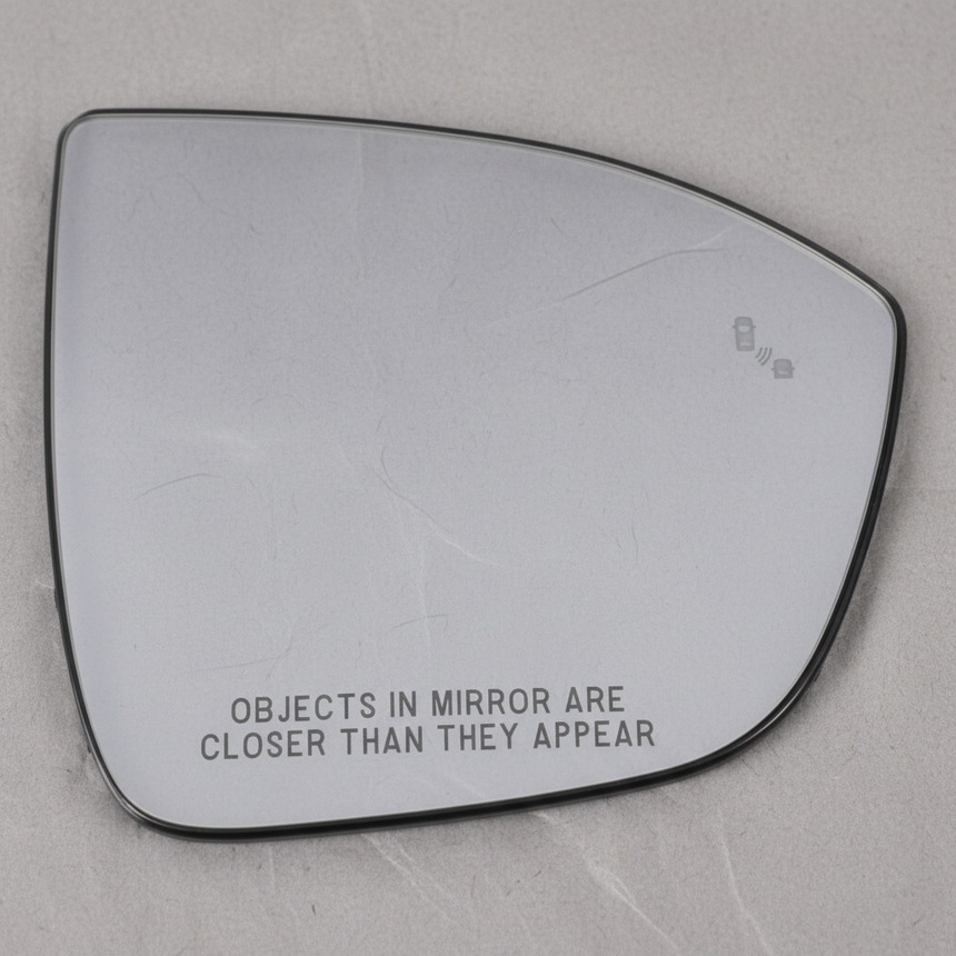 2022-2025 Nissan Pathfinder Murano Passenger Mirror Glass Heated OEM - Bottom Detail