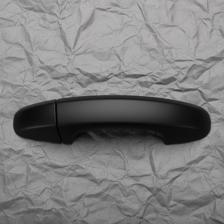 Macro Crop Middle - Black Sliding Door Handle