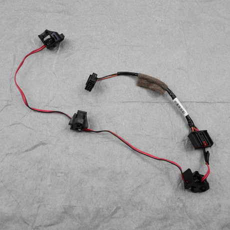 GM steering wheel horn switch wiring on kraft paper - full view angle 1