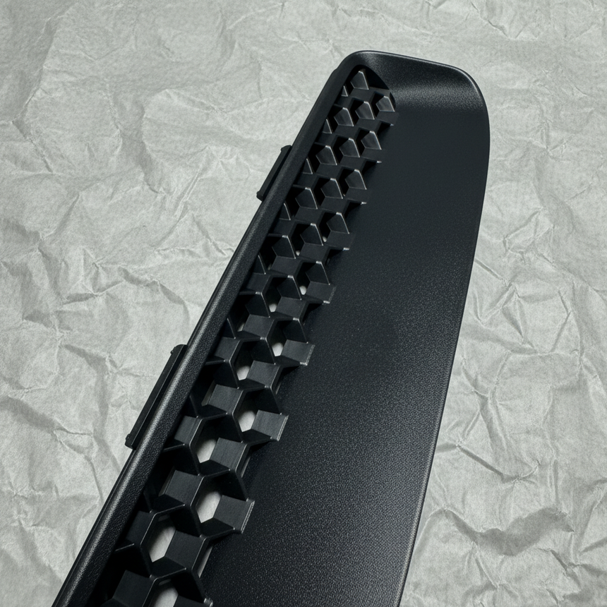 2020-2026 Jeep Gladiator Wrangler OEM Hood Scoop Vent Bezel Black - Middle Macro