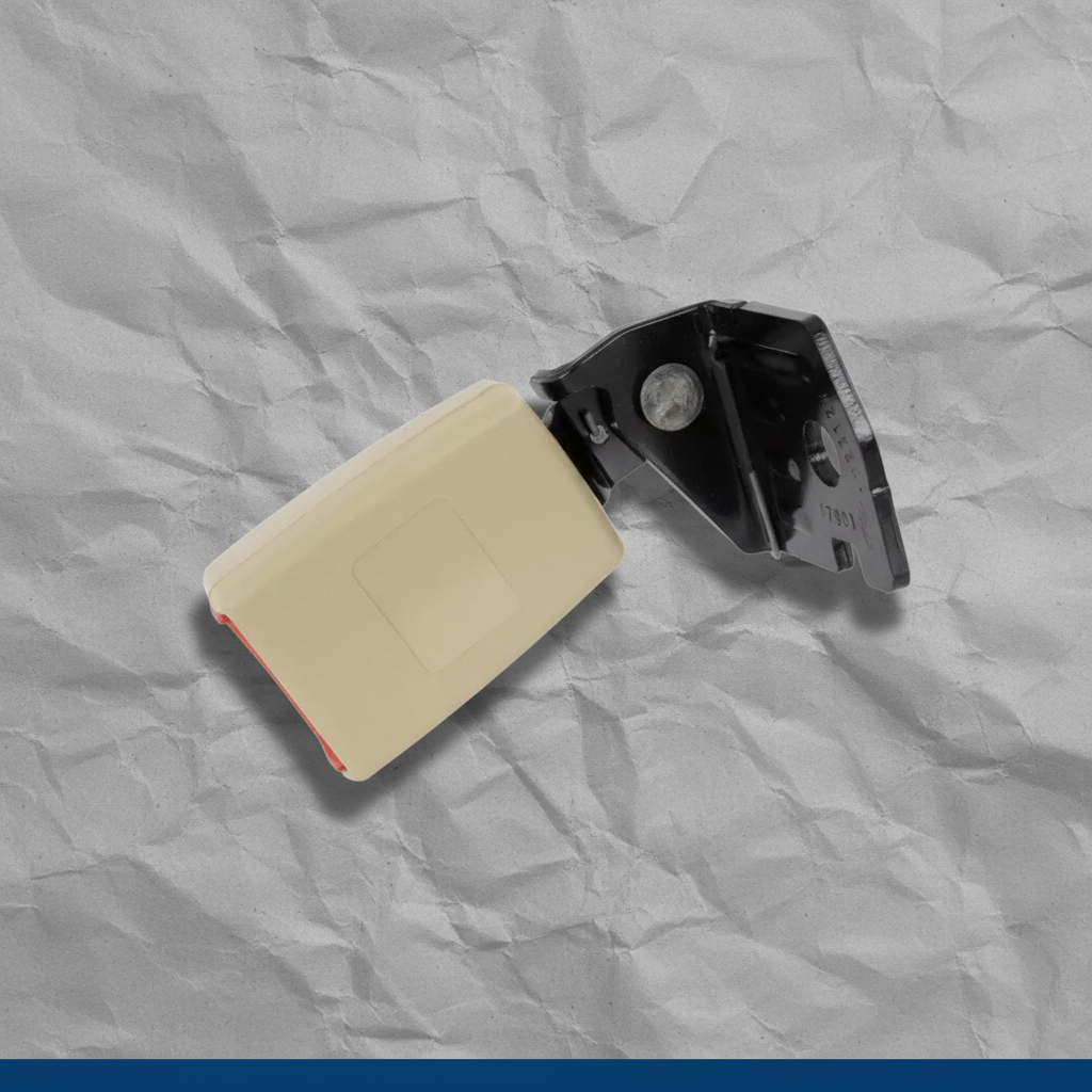 2013-2016 Ford Fusion Lincoln MKZ Driver Side Seat Belt Buckle Dune OEM - View 1