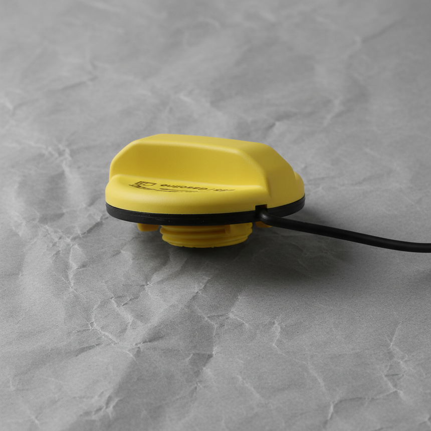 2020-2025 Ford F-250 F-350 6.2 6.7 Yellow Gas Filler Cap Genuine OEM